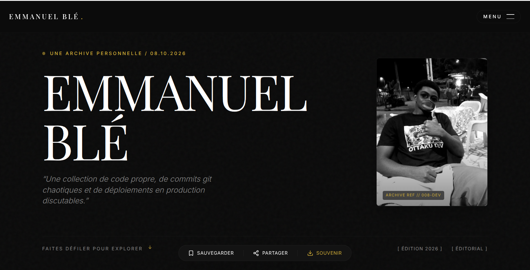 Anniversaire d' Emmanuel Ble